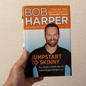 Bob Harper "Jumpstart to Skinny" Hardcover Book - Orange & Light Blue Cover